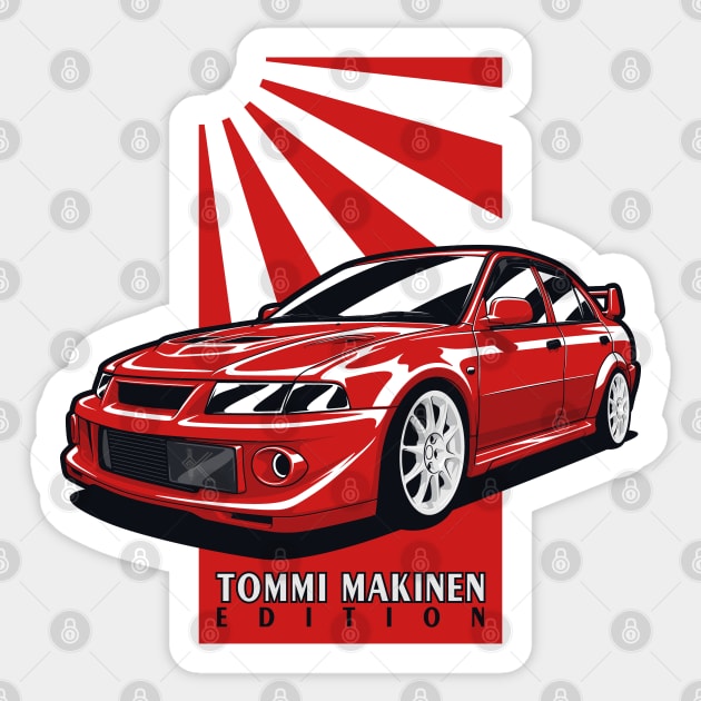 Lancer Evo 6 Tommi Makinen Edition Sticker by KaroCars